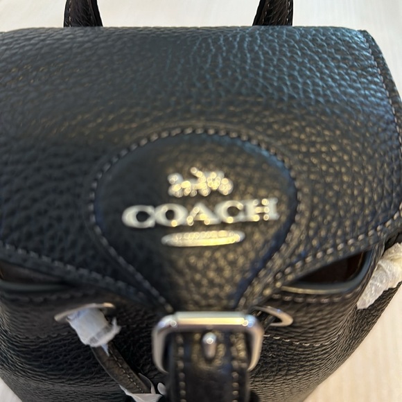 Coach Leather Amelia backpack black - Picture 4 of 15